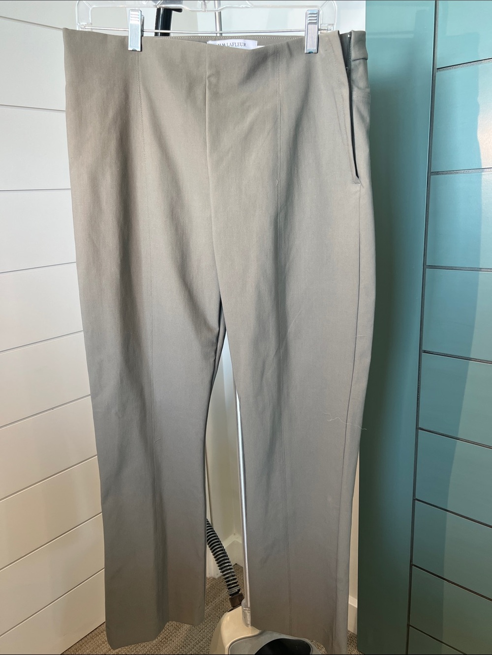 MM Lafleur Women's Straight-Leg Dress Pants — Light Taupe